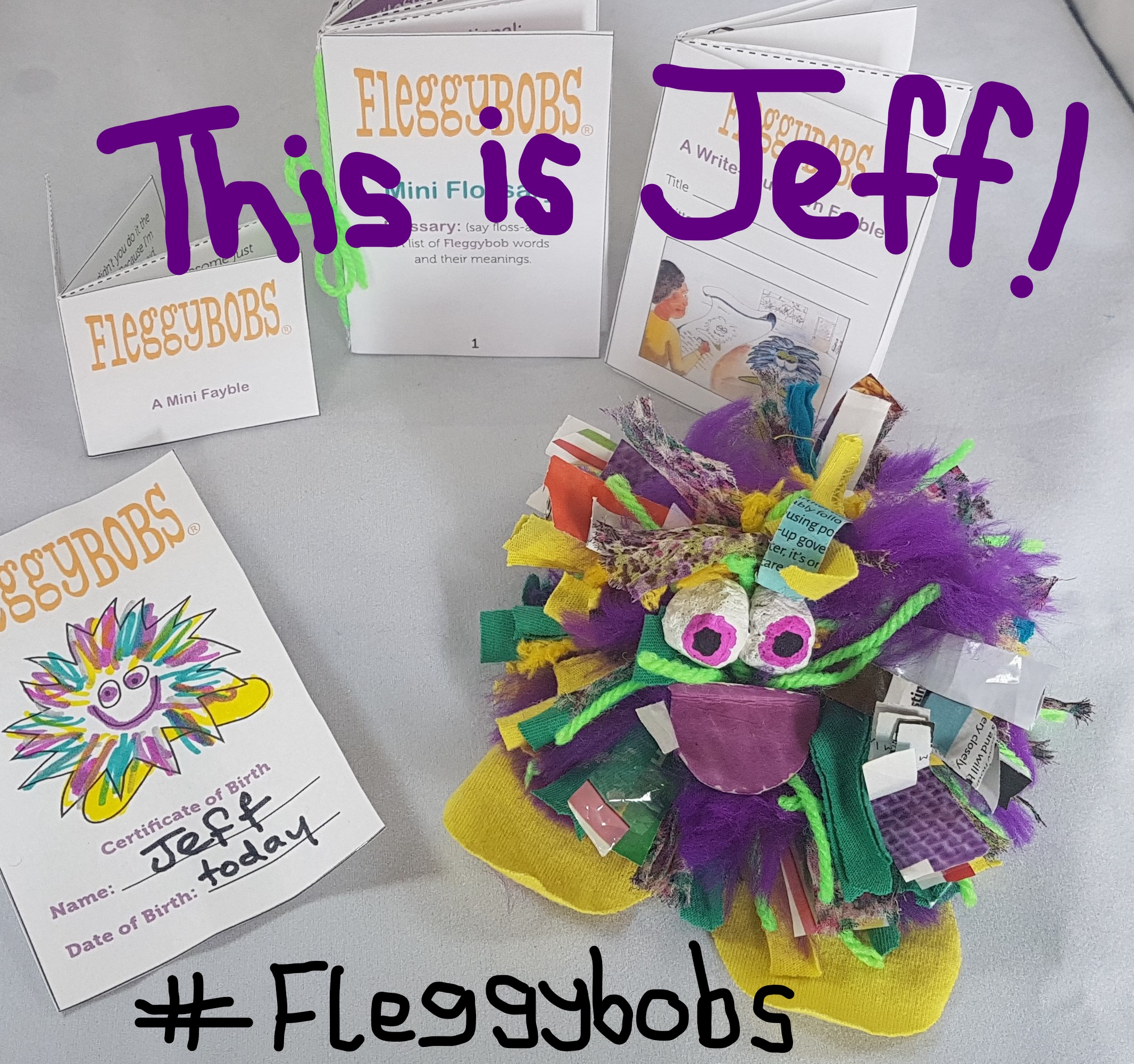 A picture of a Fleggybob called Jeff